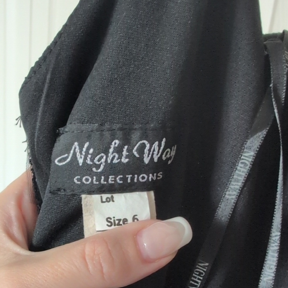 Night Way Collections Black Slip Maxi Dress - Picture 6 of 6